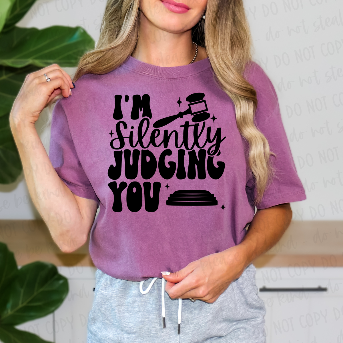 DTF Transfer I'm Silently Judging You (3-5 Business Day TAT)