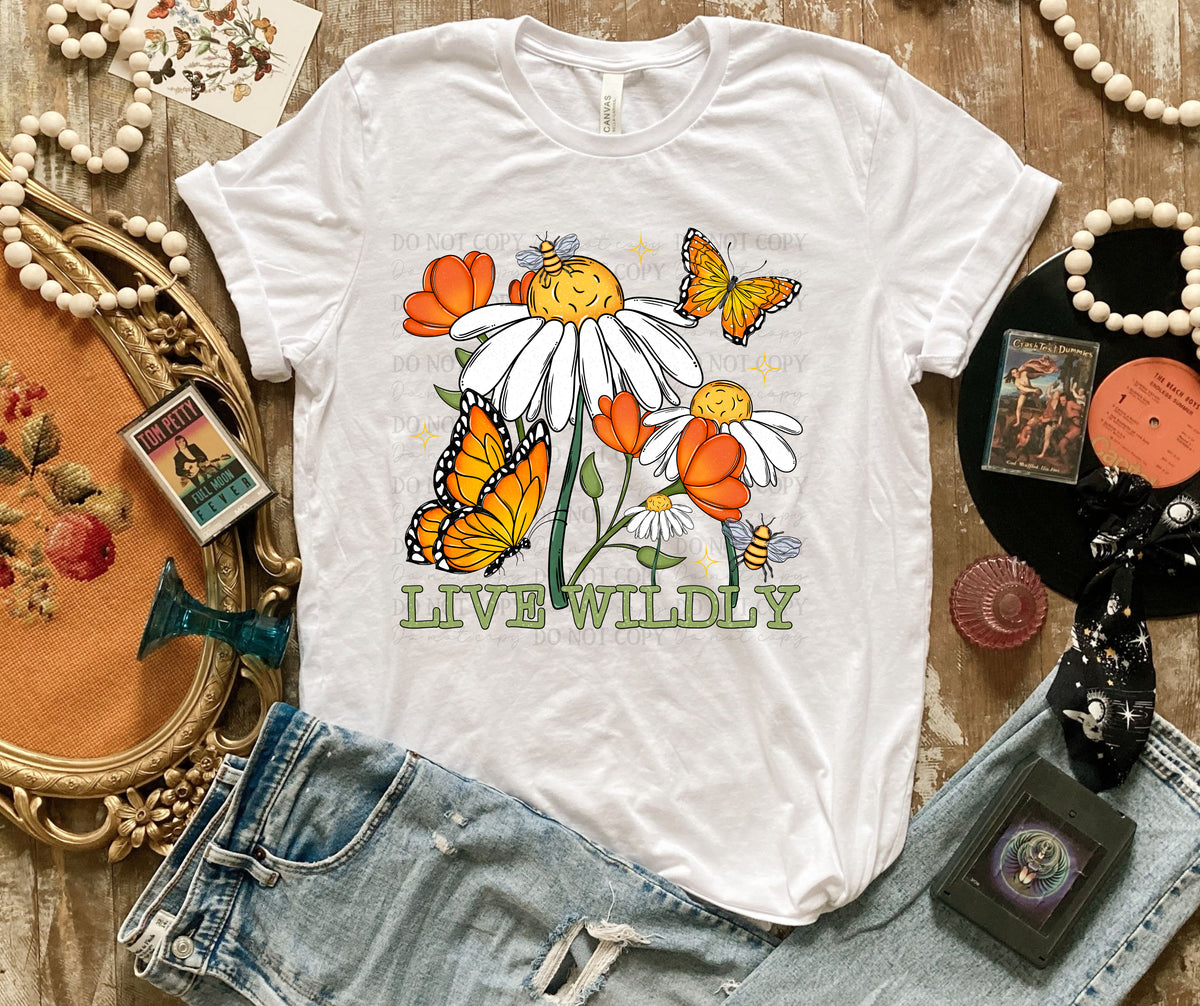 DTF Transfer Live Wildly (3-5 Business Day TAT)