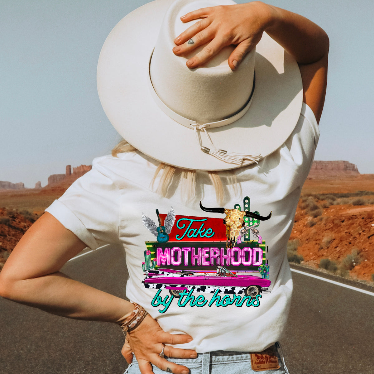 DTF Transfer Take Motherhood By The Horns (3-5 Business Day TAT)