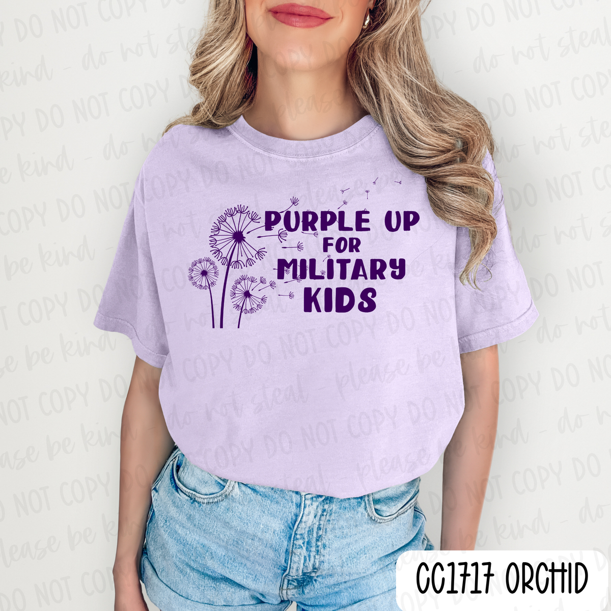 Purple Up For Military Kids Tee