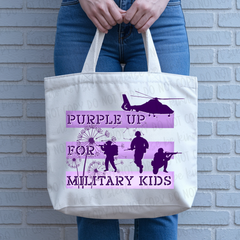 DTF Transfer Purple Up For Military Kids (3-5 Business Day TAT)