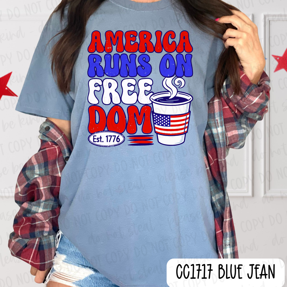 America Runs On Freedom Tee