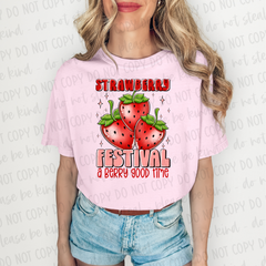 DTF Transfer Strawberry Festival (3-5 Business Day TAT)