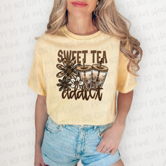 DTF Transfer Sweet Tea Addict (3-5 Business Day TAT)