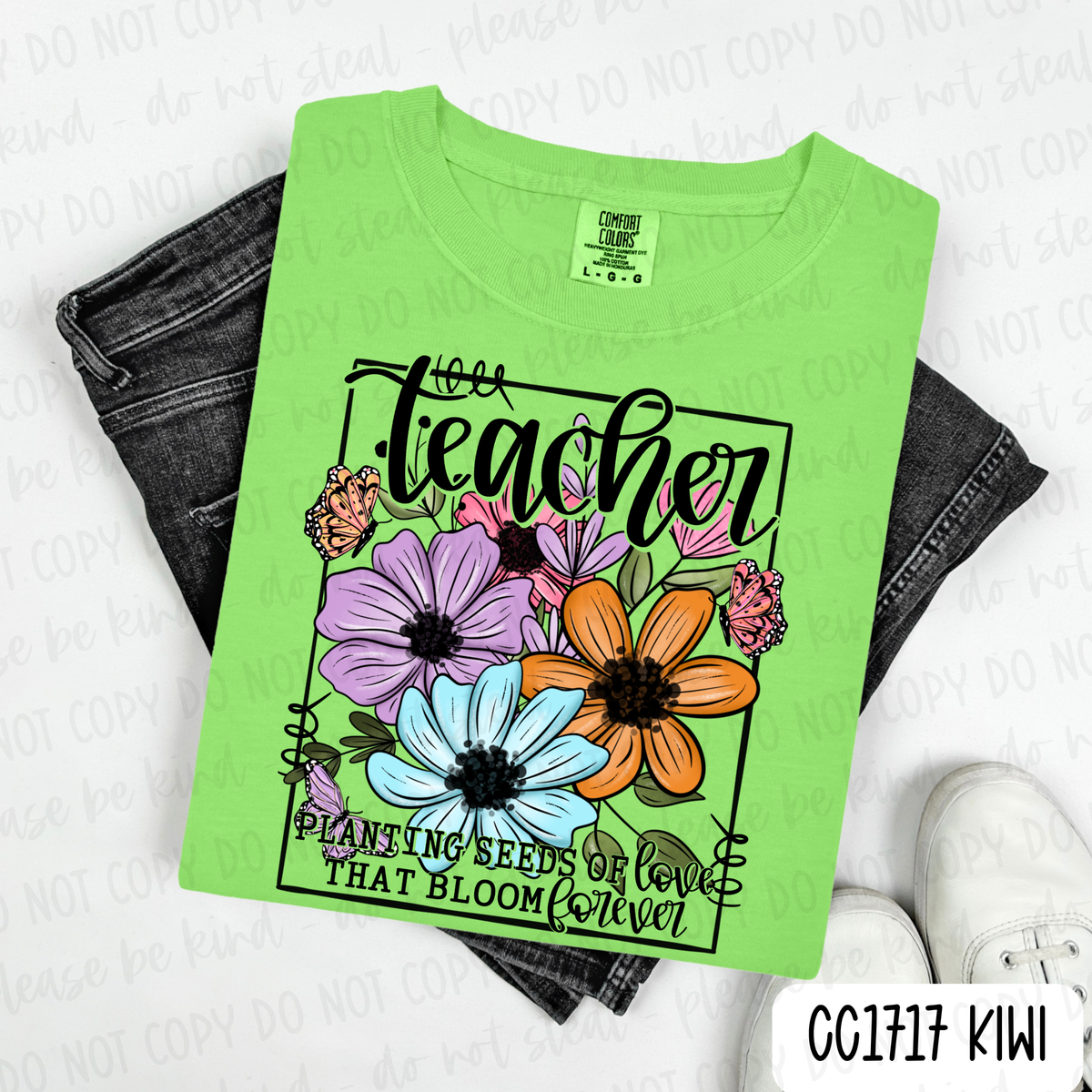 Teacher Floral Tee